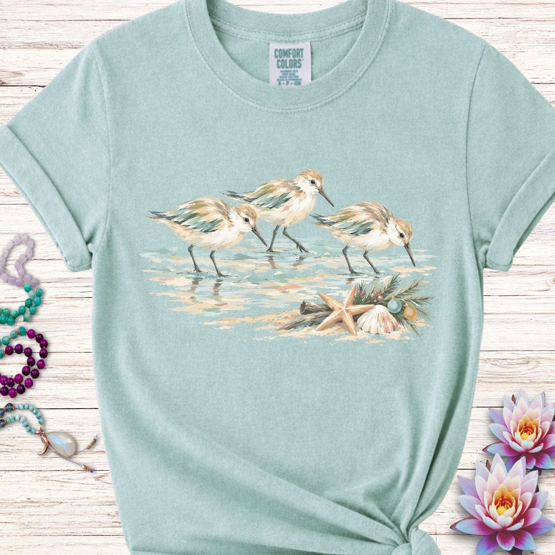 Christmas Sandpipers Premium Tee Bay