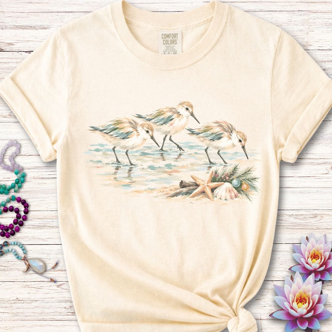 Christmas Sandpipers Premium Tee Ivory
