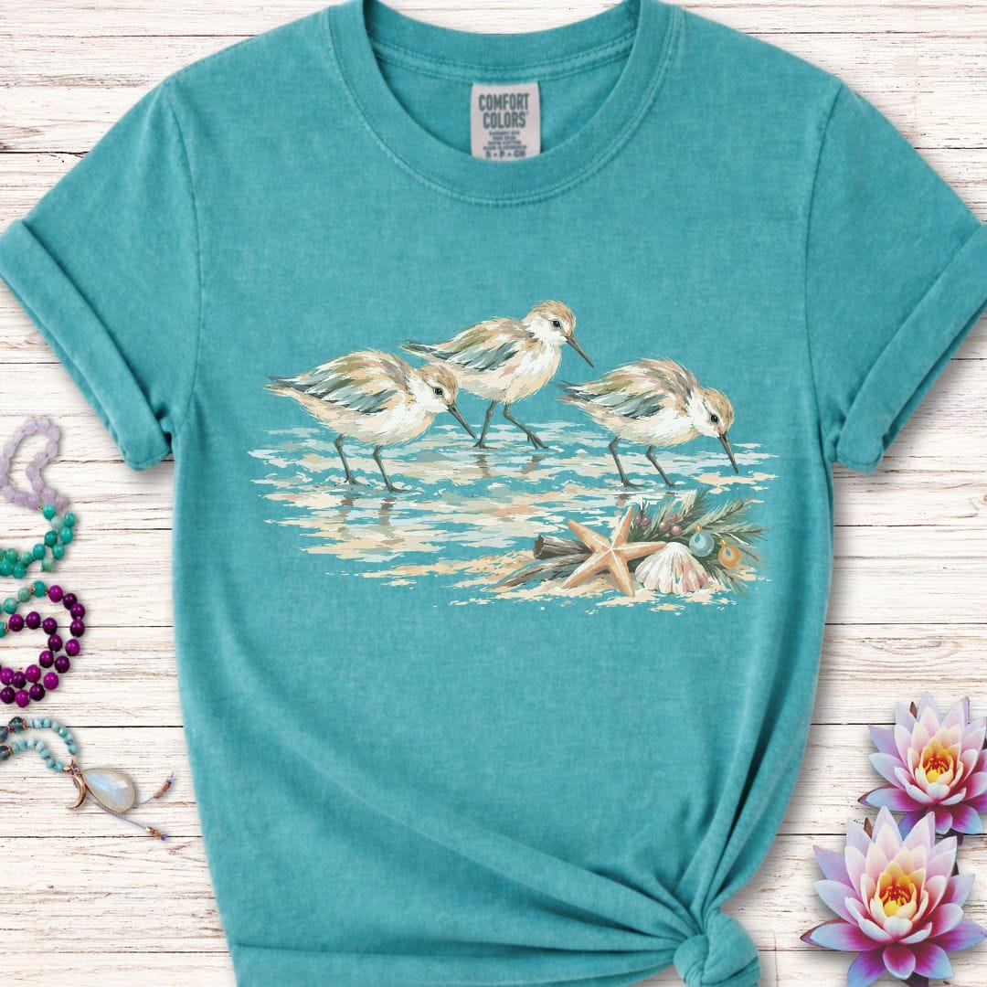 Christmas Sandpipers Premium Tee Seafoam