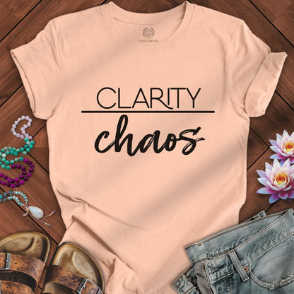 Clarity Over Chaos Tee Peach