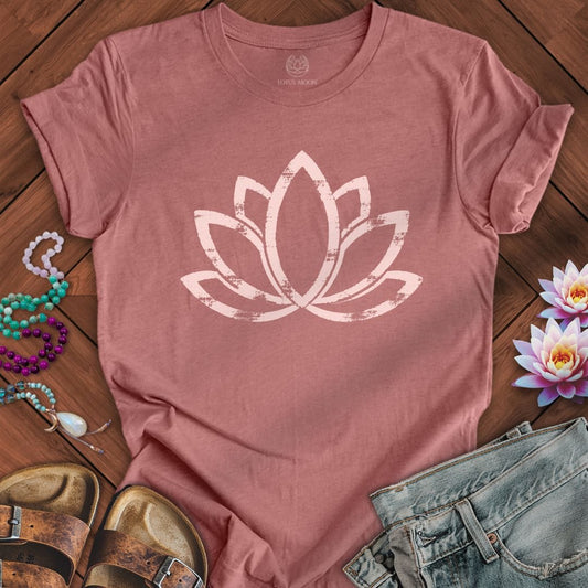 Classic Lotus Tee Heather Mauve