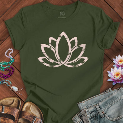 Printify T-Shirt Classic Lotus Tee Military Green / S