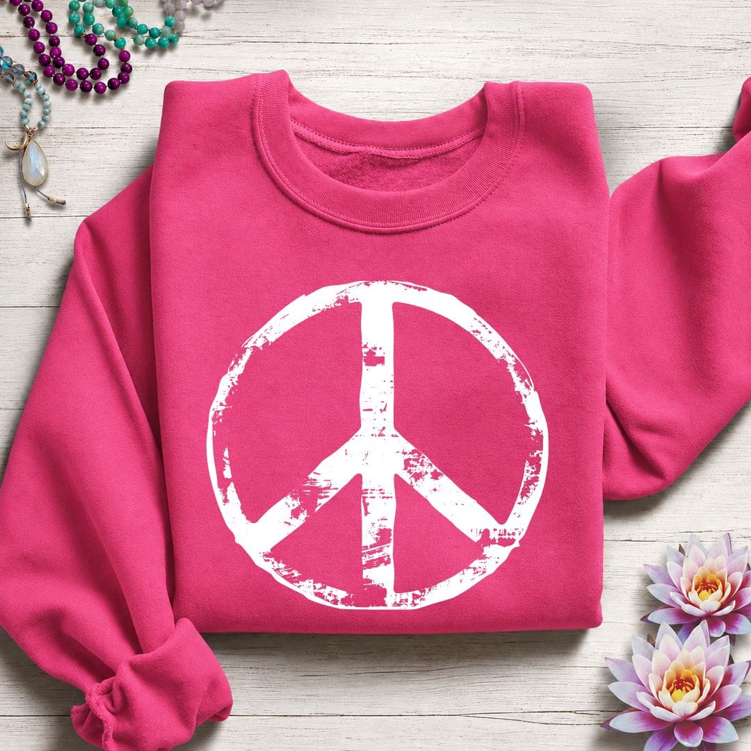 Classic Peace Sweatshirt Heliconia