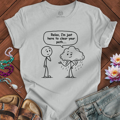 Printify T-Shirt Clear Your Path Tee Silver / S