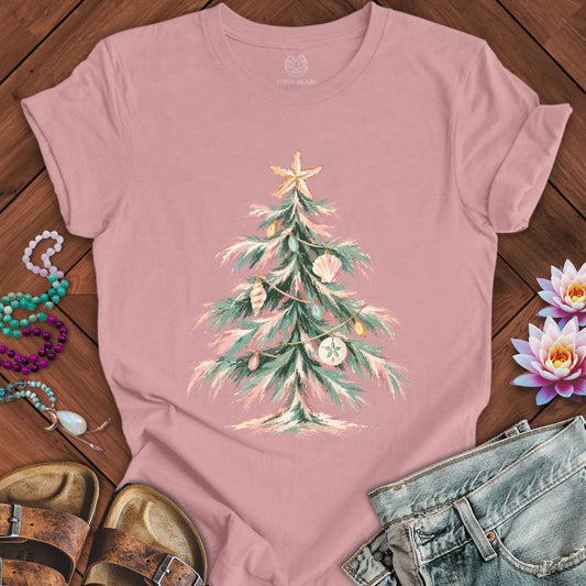 Coastal Christmas Tree Tee Orchid