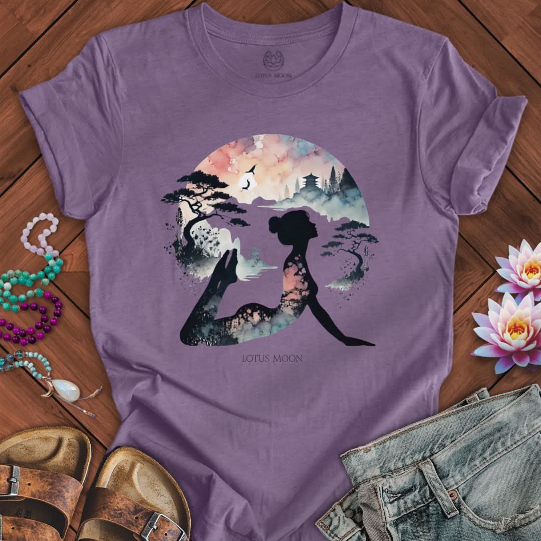 Cobra Yoga Tee Heather Purple