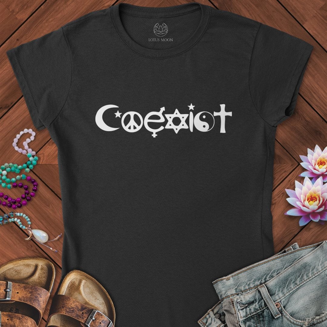 Coexist Fitted Tee Black