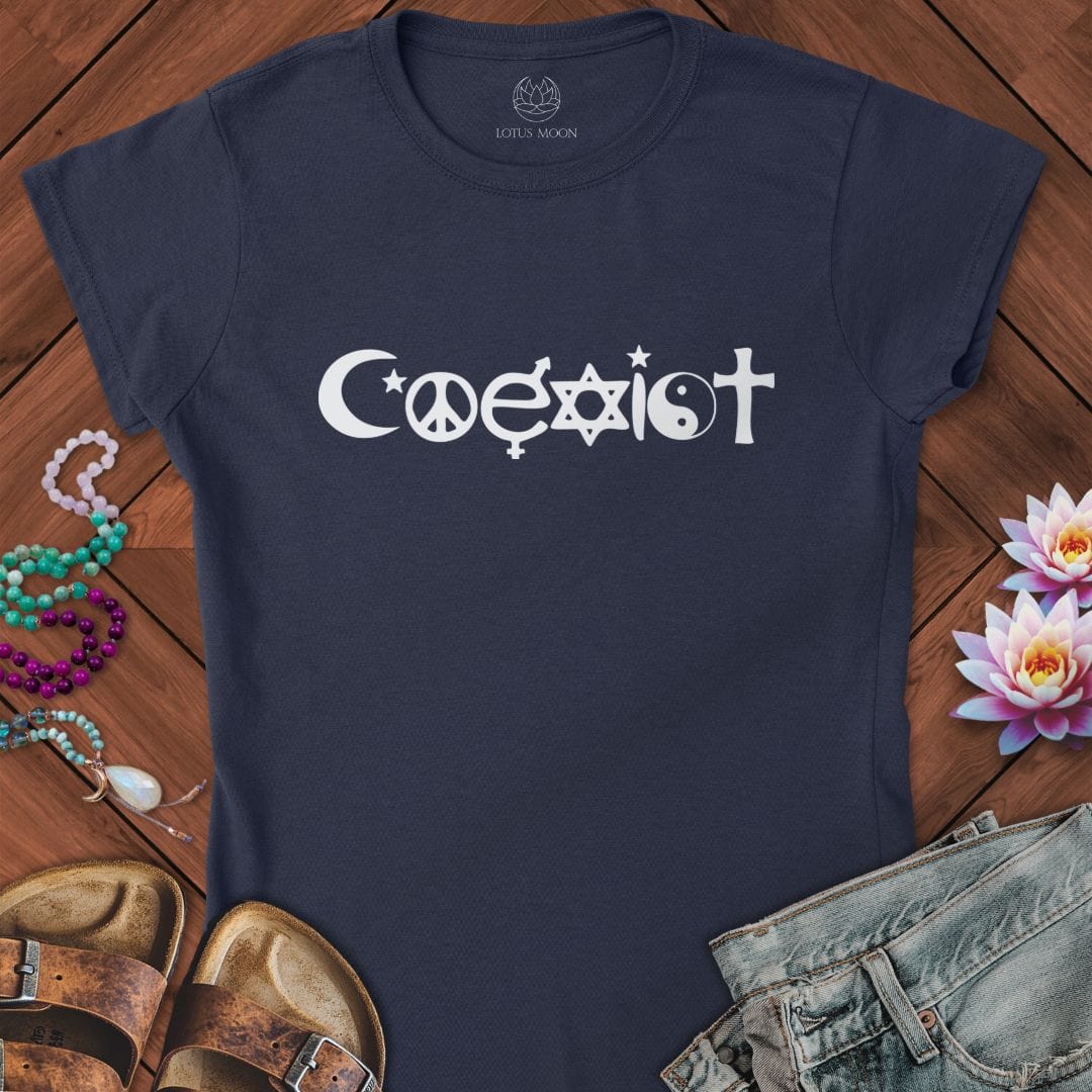 Coexist Fitted Tee Navy