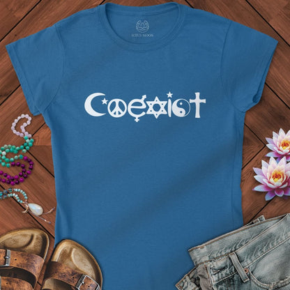 Coexist Fitted Tee Royal
