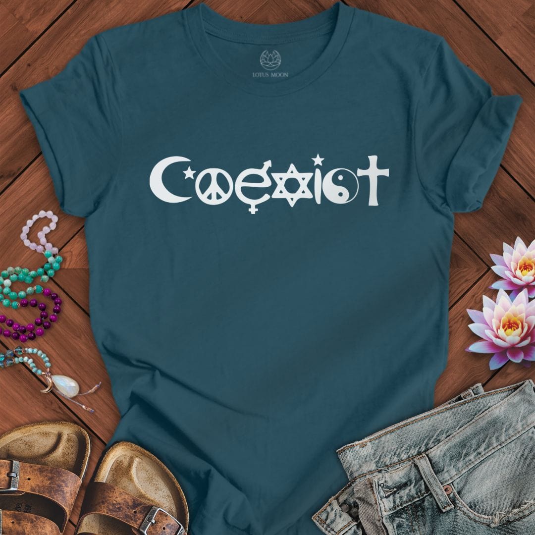 Coexist Tee Deep Teal