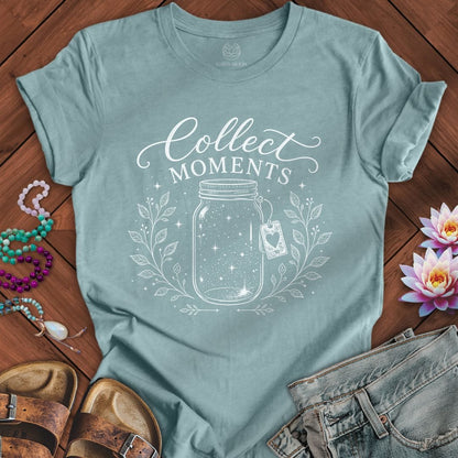 Printify T-Shirt Collect Moments Tee Heather Blue Lagoon / S