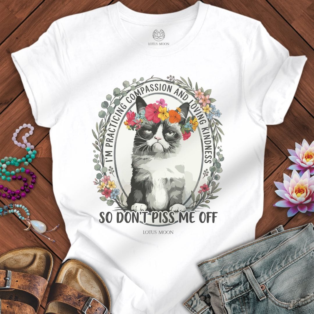 Compassion Cat Tee White