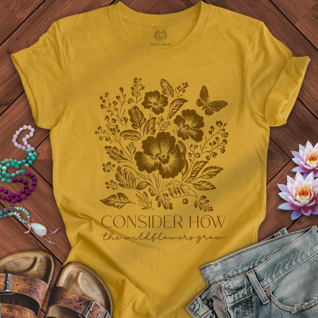 Consider How Tee Heather Mustard