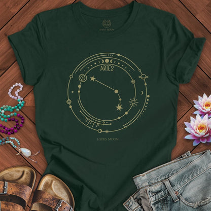 Lotus Moon Co. T-Shirt Constellation Aries Tee Forest / S