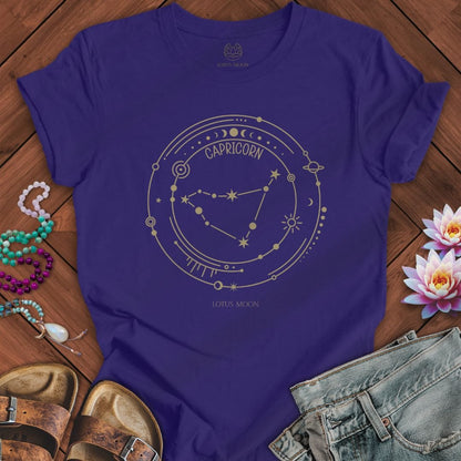 Lotus Moon Co. T-Shirt Constellation Capricorn Tee Team Navy / S