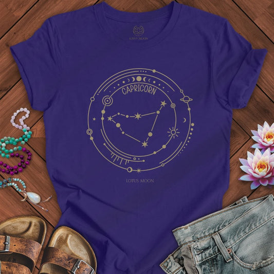 Lotus Moon Co. T-Shirt Constellation Capricorn Tee Team Navy / S