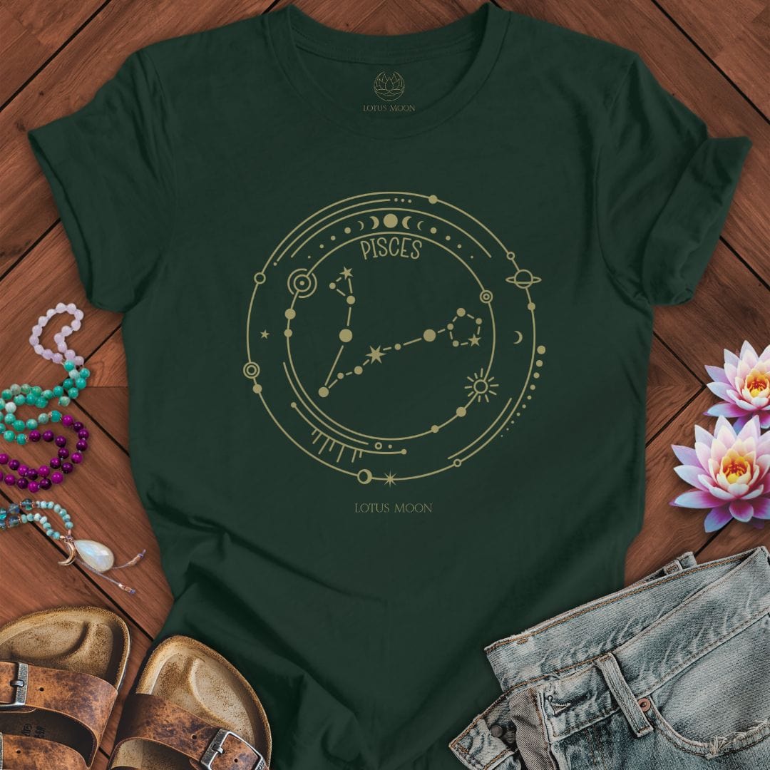 Constellation Pisces Tee Forest
