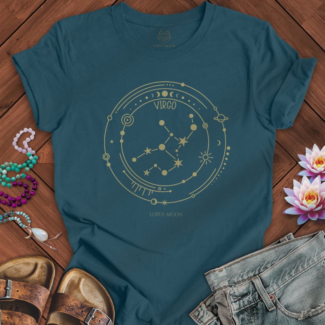 Lotus Moon Co. T-Shirt Constellation Virgo Tee Deep Teal / S