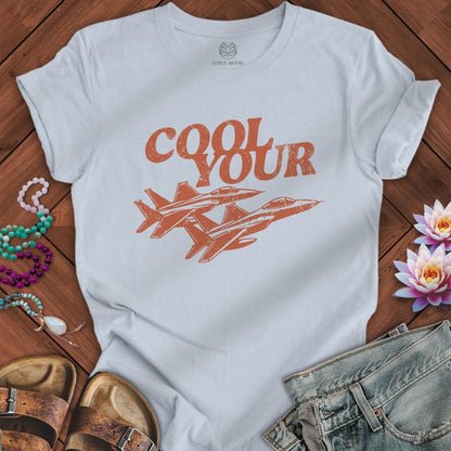 Cool Your Jets Tee Light Blue