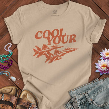 Cool Your Jets Tee Tan