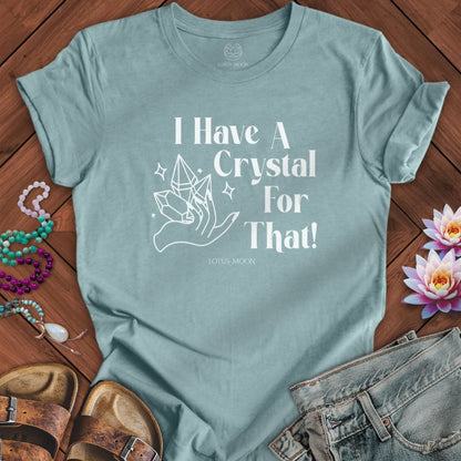 Crystal Therapy Tee Heather Blue Lagoon