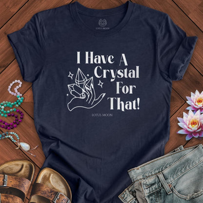 Crystal Therapy Tee Heather Midnight Navy