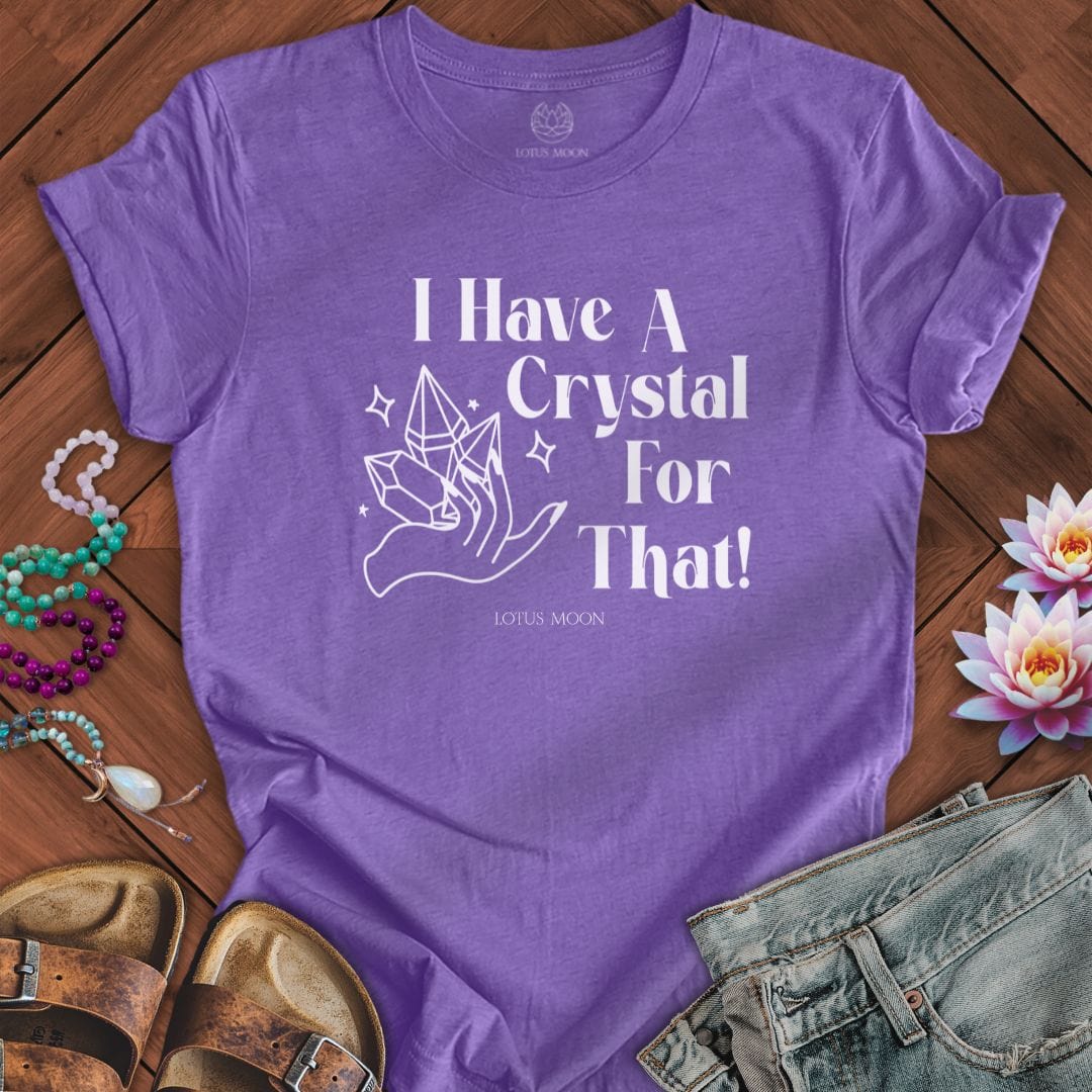 Crystal Therapy Tee Heather Team Purple
