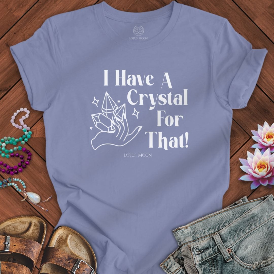 Crystal Therapy Tee Lavender Blue