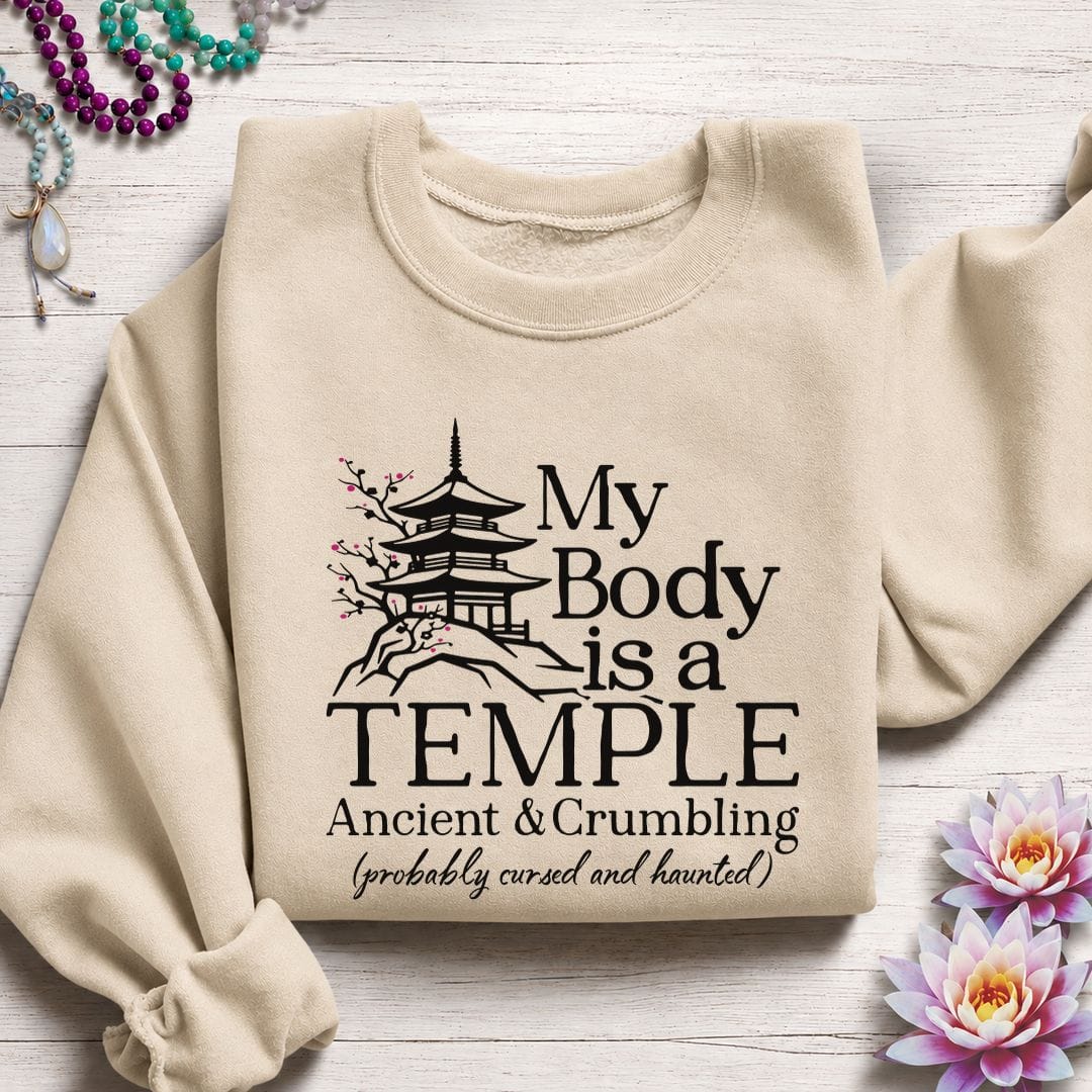 Cursed and Haunted Sweatshirt Sand