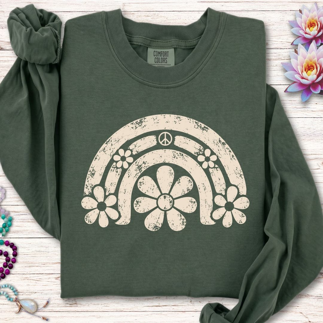 Daisy Rainbow Long Sleeve Tee Hemp