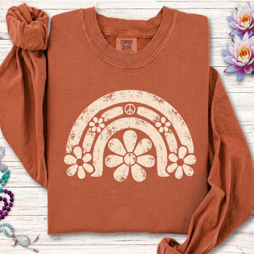 Daisy Rainbow Long Sleeve Tee Yam