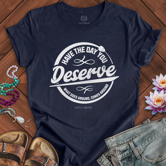 Day You Deserve Tee Heather Midnight Navy