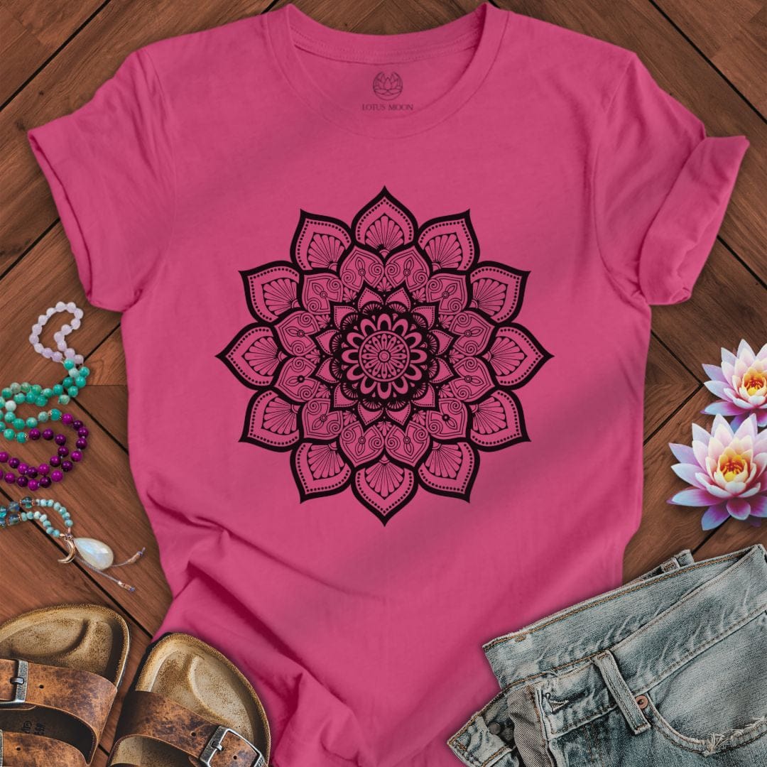 Deep Mandala Tee Berry
