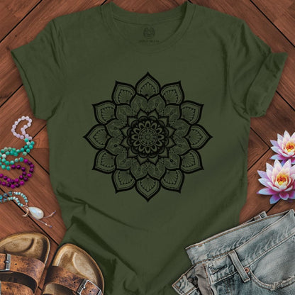 Deep Mandala Tee Military Green
