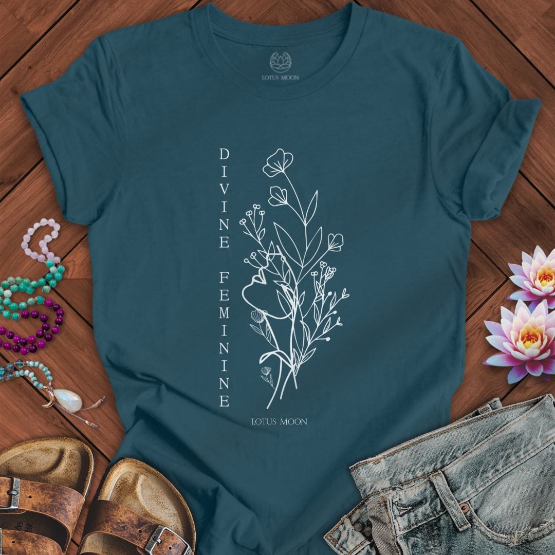Divine Feminine Tee Deep Teal