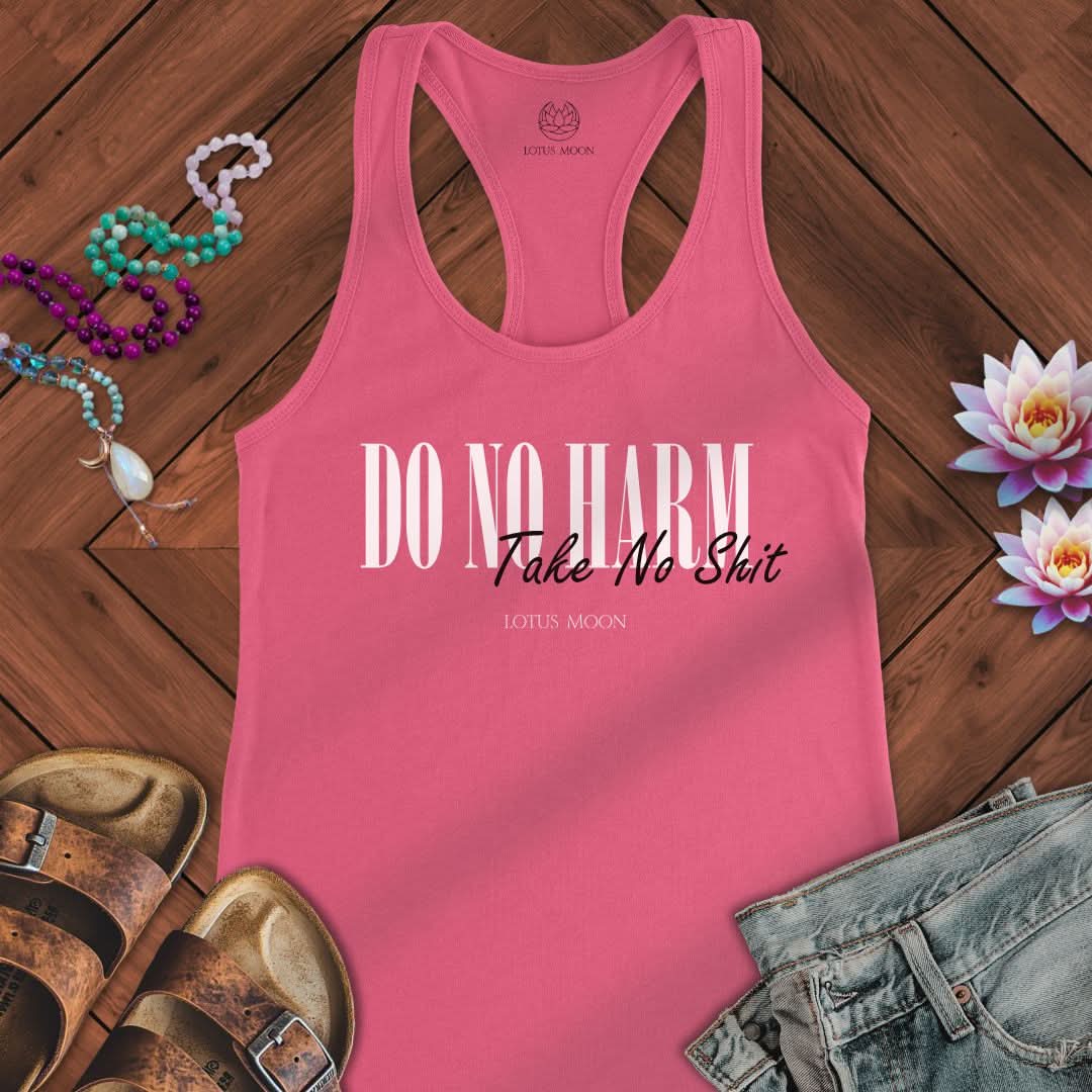 Do No Harm Tank Solid Hot Pink