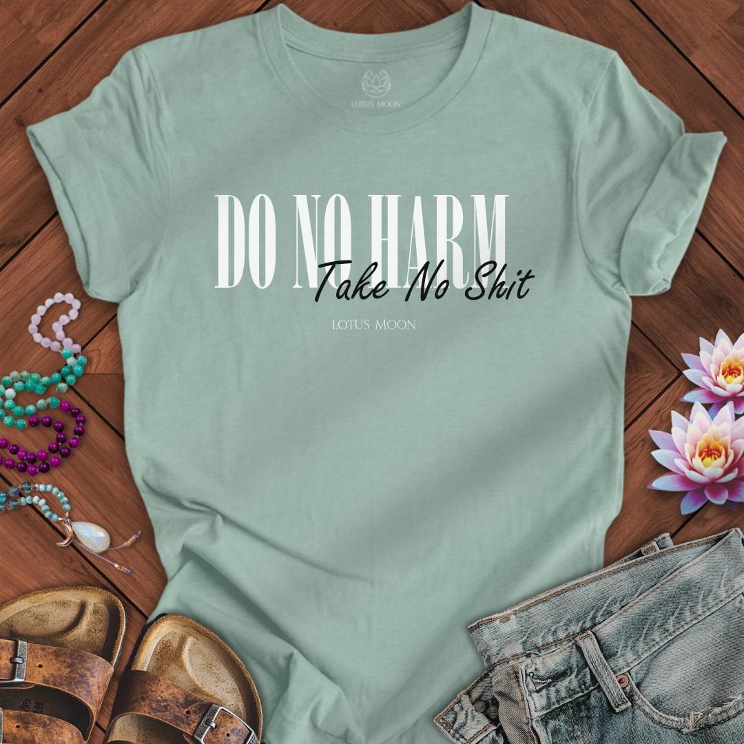 Do No Harm Tee Dusty Blue