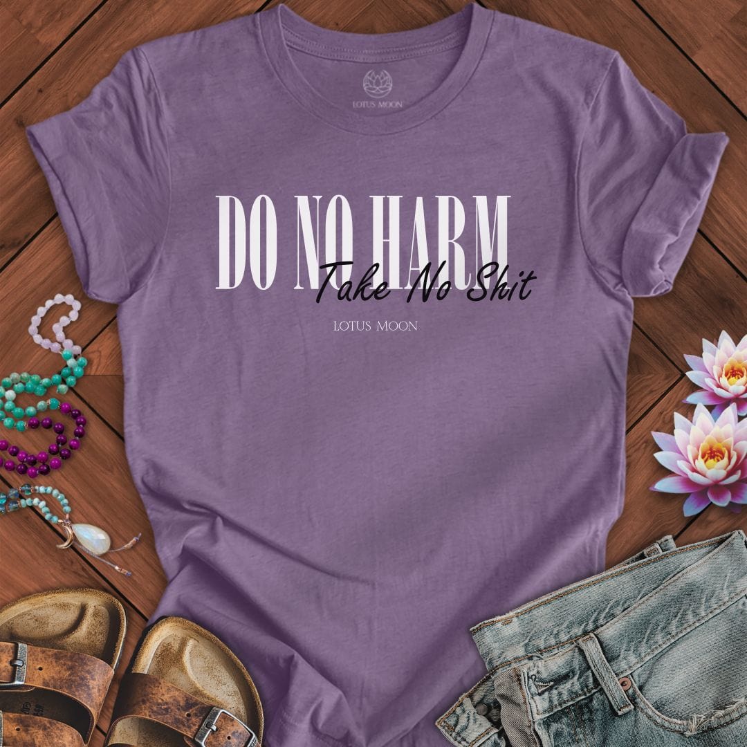 Do No Harm Tee Heather Purple