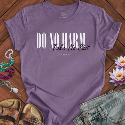 Do No Harm Tee Heather Purple