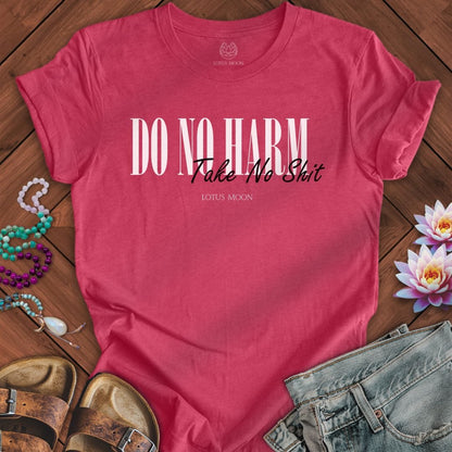 Do No Harm Tee Heather Raspberry