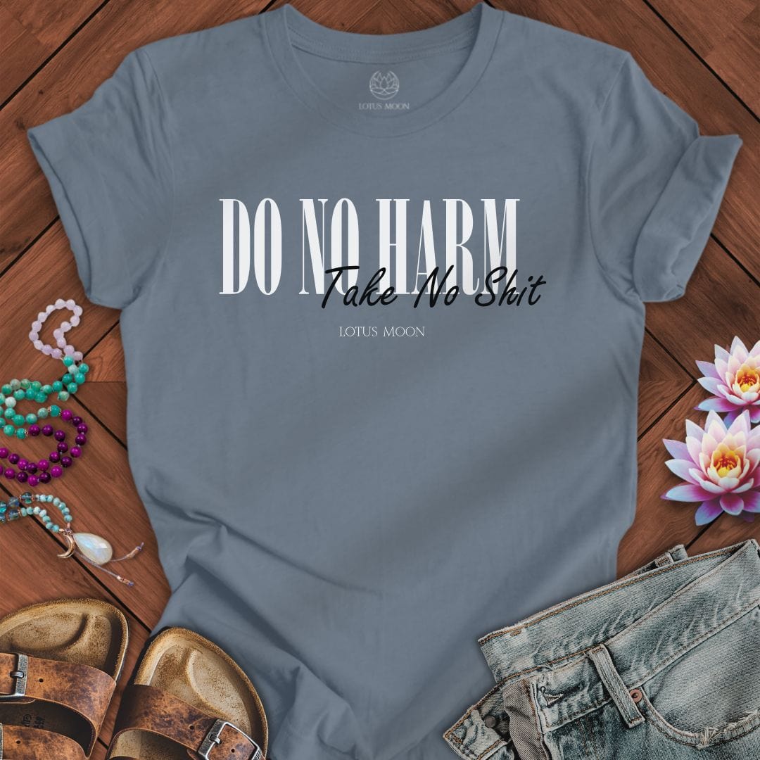 Do No Harm Tee Steel Blue