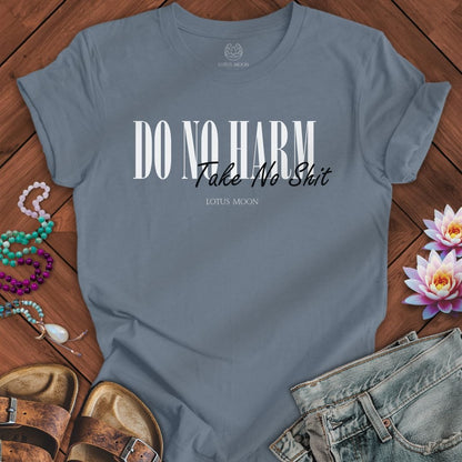 Do No Harm Tee Steel Blue