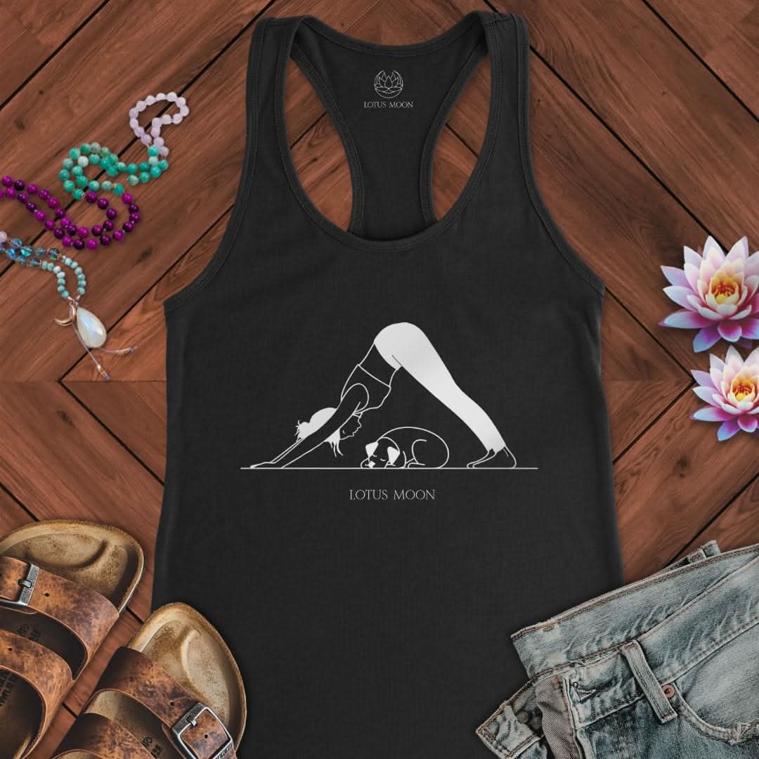 Downward Dog Tank Solid Black