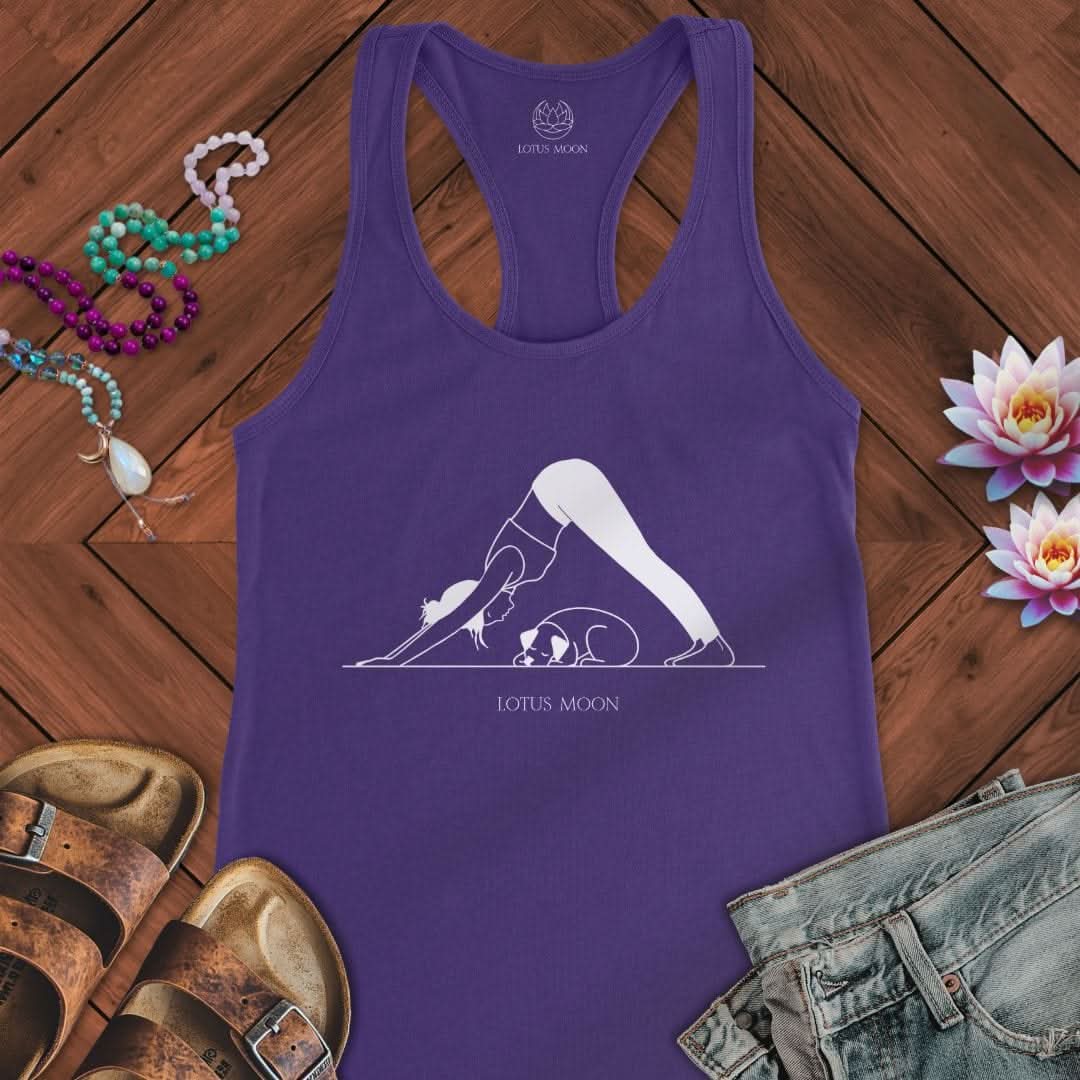 Downward Dog Tank Solid Purple Rush