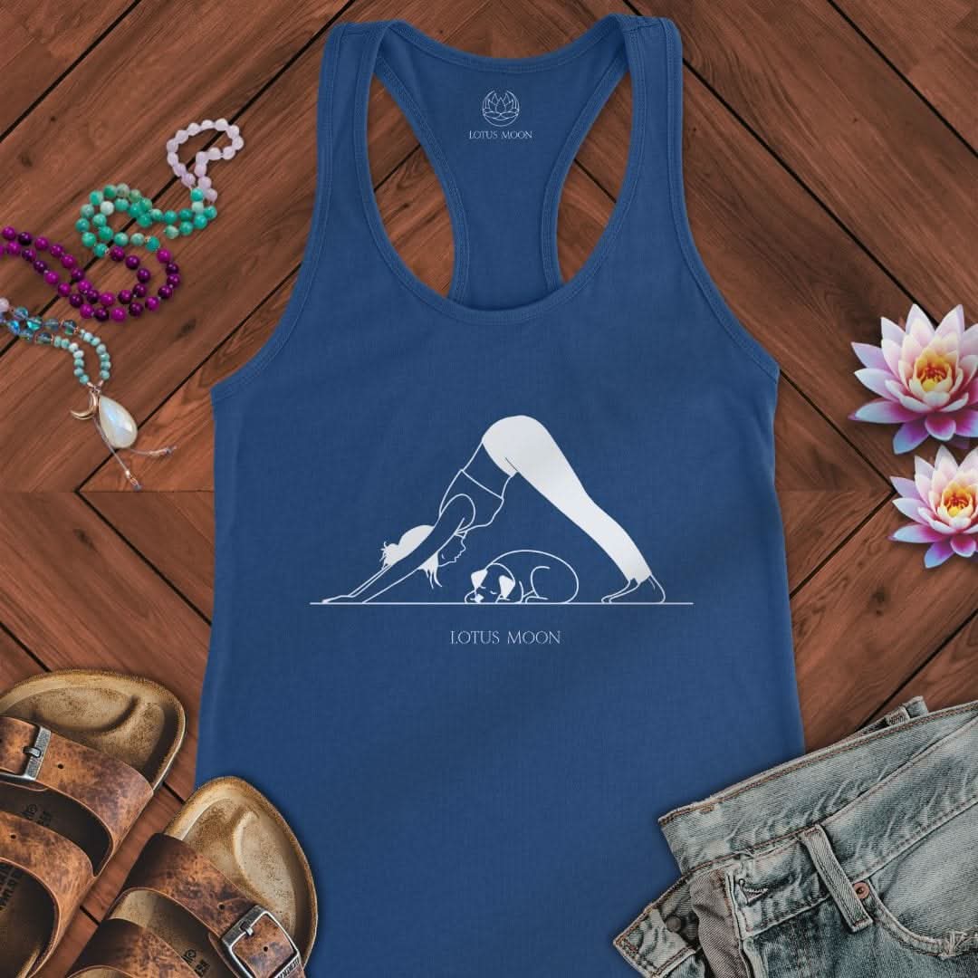 Downward Dog Tank Solid Royal