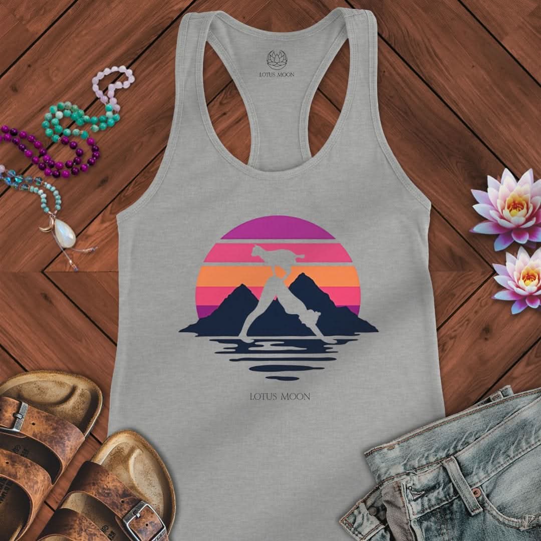Downward Goat Tank Heather Grey