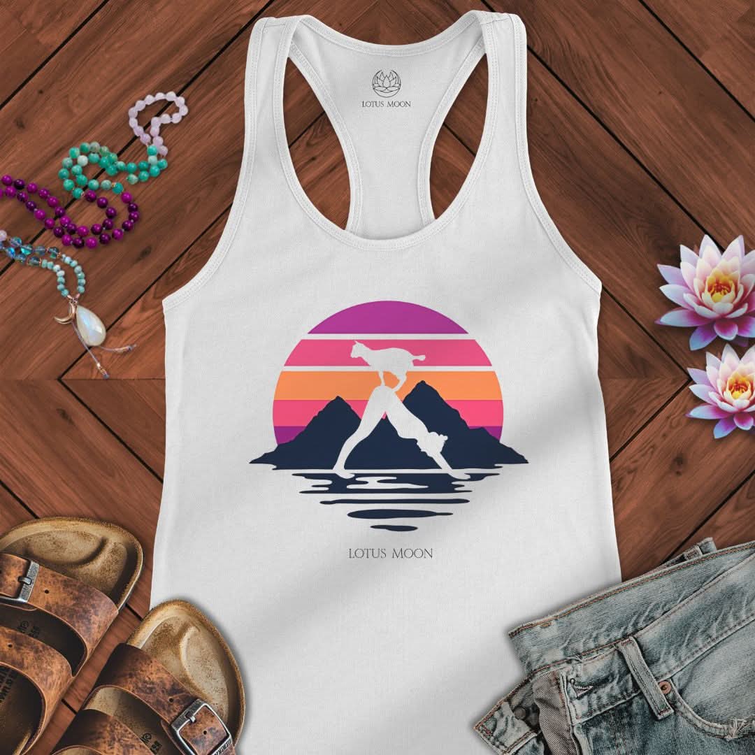 Downward Goat Tank Solid White