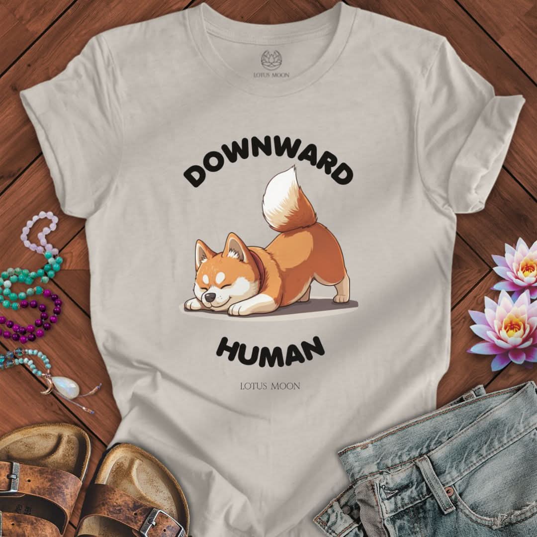 Downward Human Tee Heather Dust