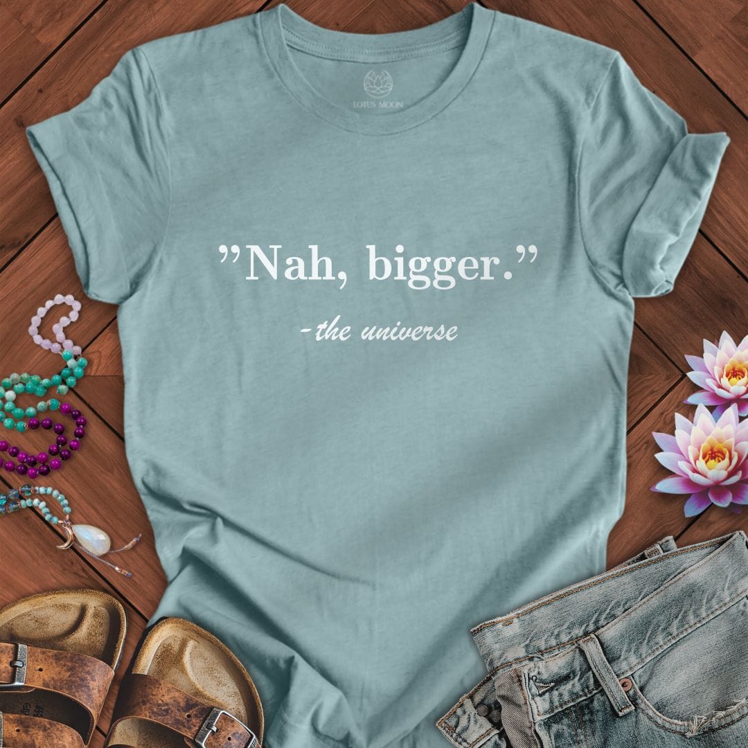 Dream Bigger Tee Heather Blue Lagoon