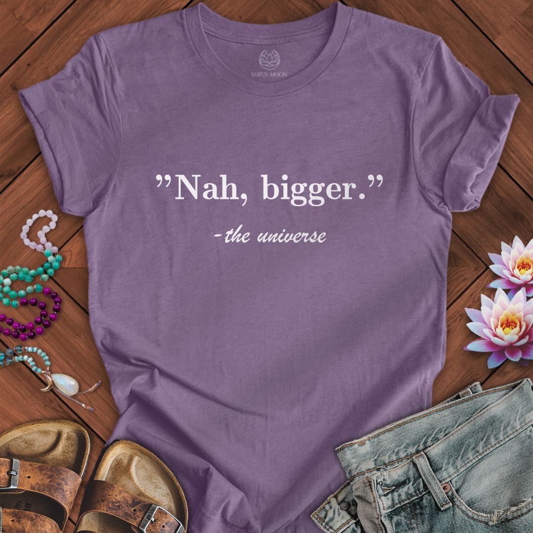 Dream Bigger Tee Heather Purple